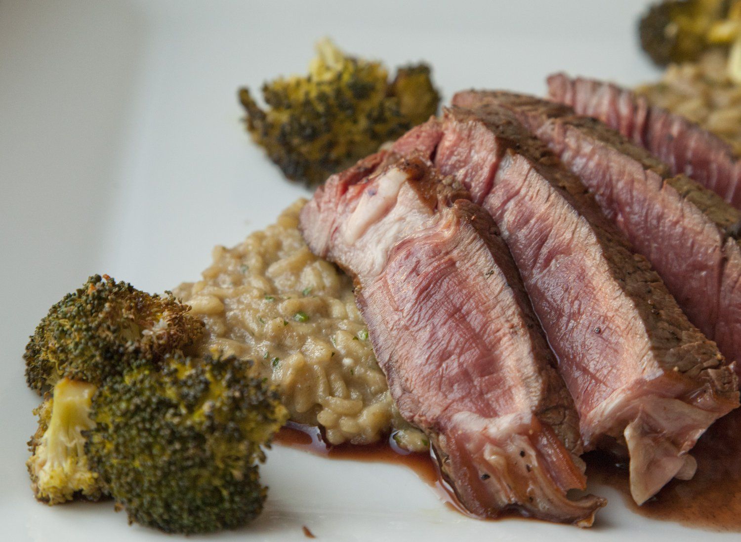 Filet Mignon, Mushroom Risotto & Broccoli