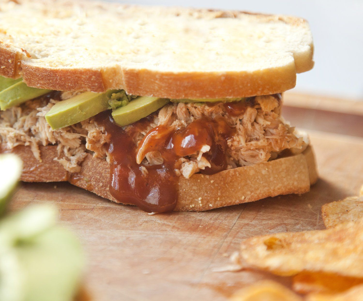 Slow Cooked BBQ Chicken Sandwiches