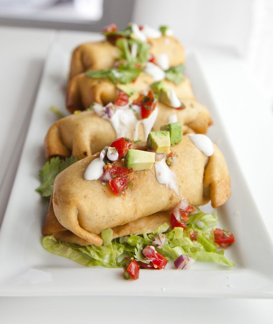 Chimichangas with Chipotle Crema – Tikkas To Tapas Main Course