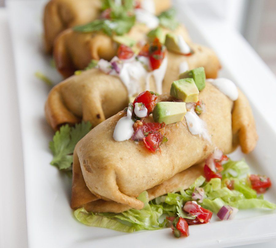 Chimichangas with Chipotle Crema – Tikkas To Tapas Main Course