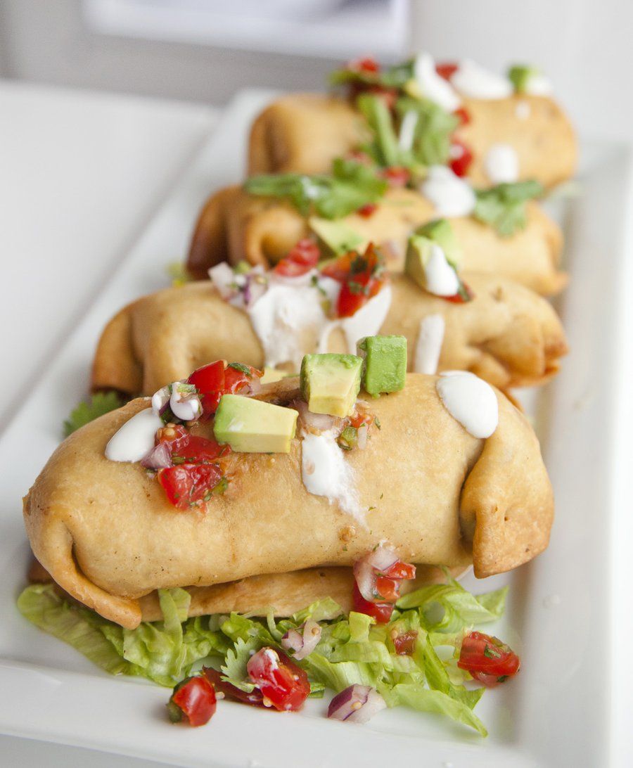 Chimichangas with Chipotle Crema – Tikkas To Tapas Main Course