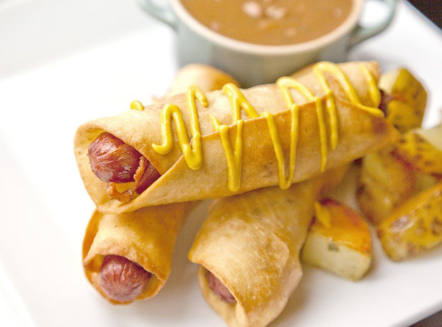 Fried Bacon Wrapped Hot Dog Recipe