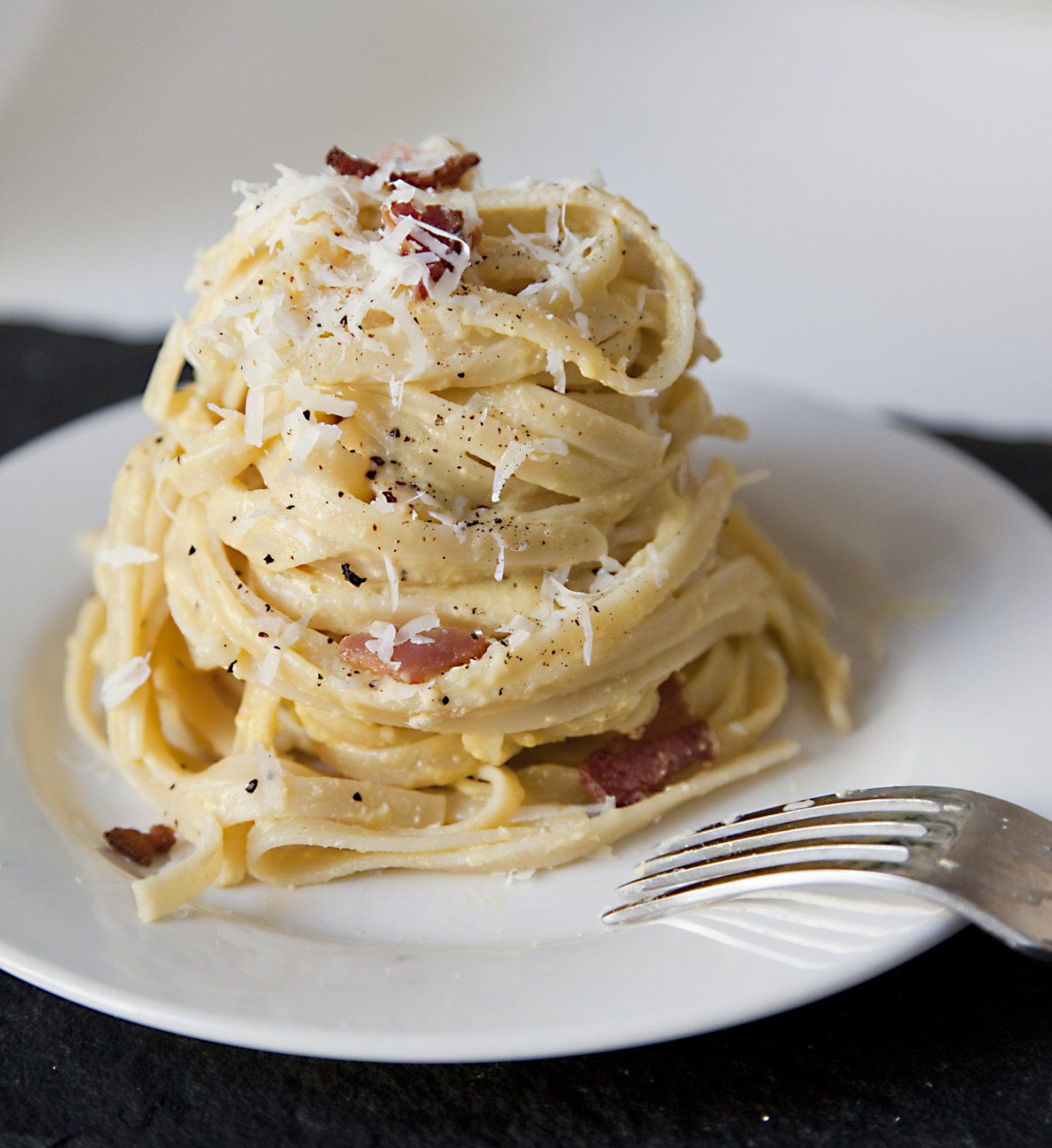 Spaghetti Carbonara With Cream