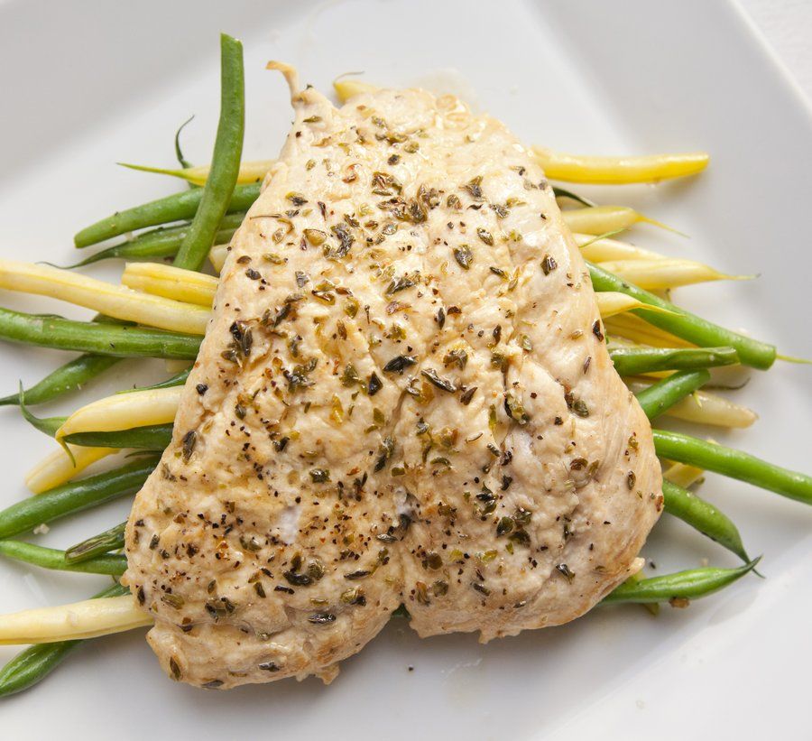 Lemon Sage Chicken Paillard with Haricot Vert