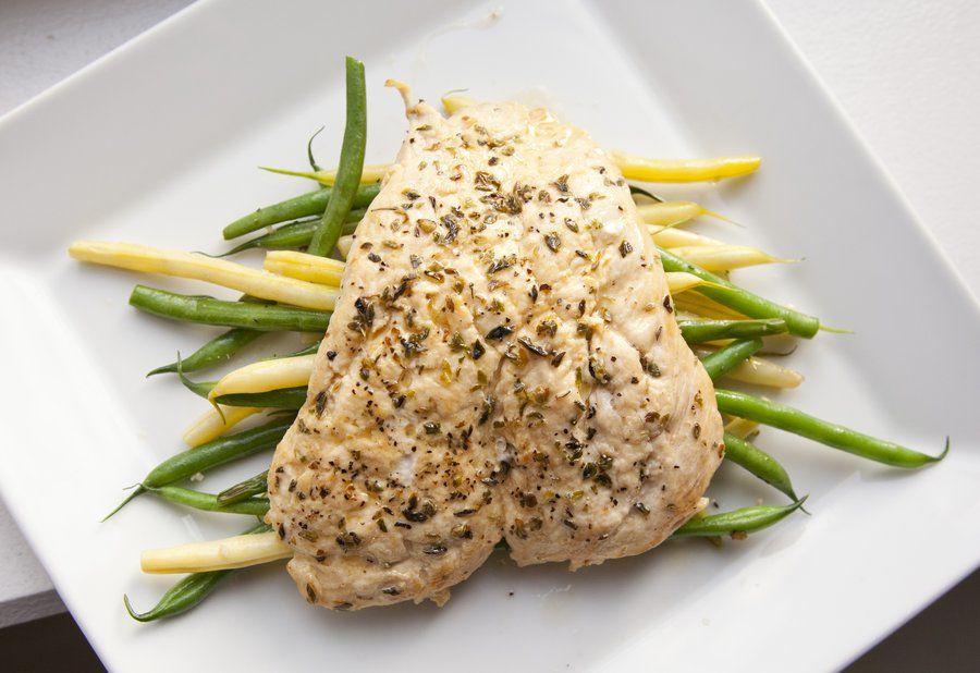 Lemon Sage Chicken Paillard with Haricot Vert