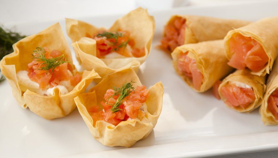 Smoked Salmon Phyllo Cups - Foxes Love Lemons