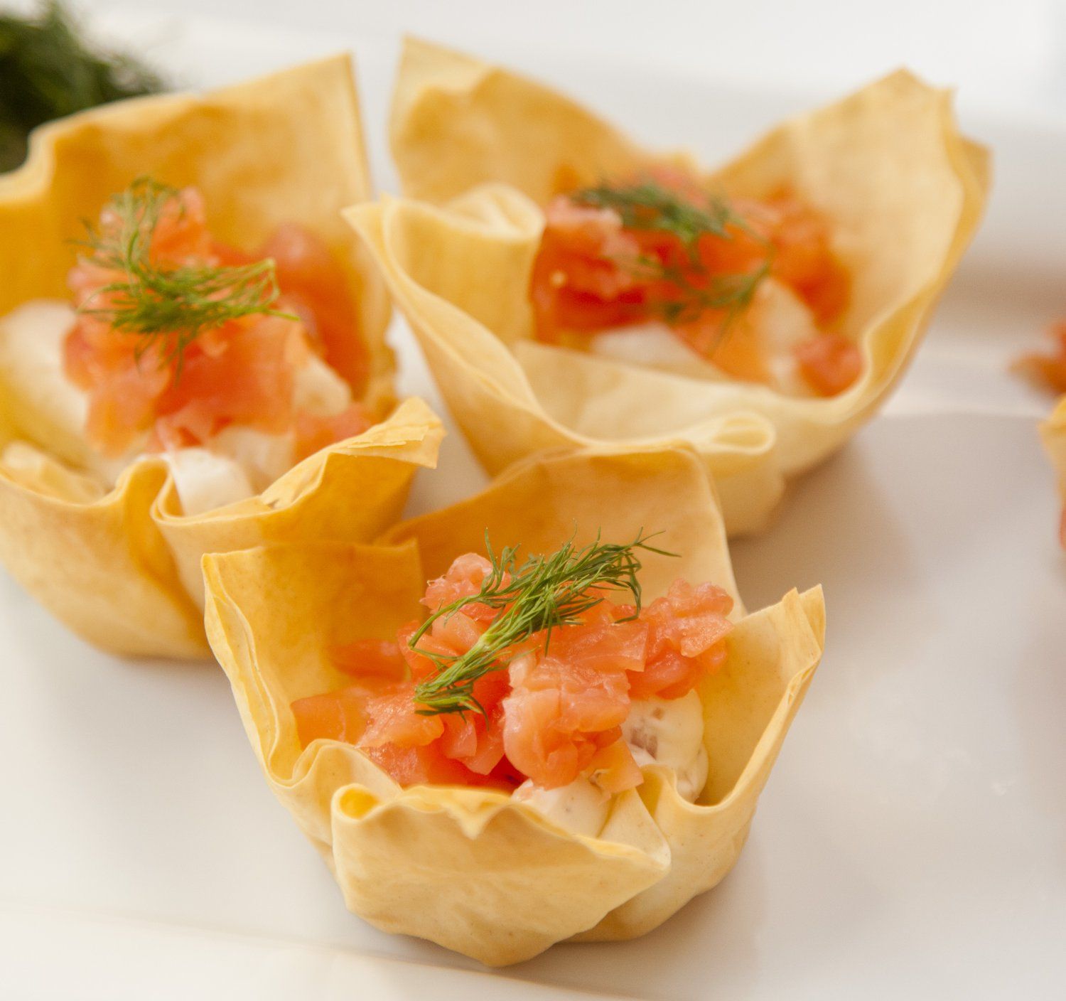 Smoked Salmon Phyllo Bites