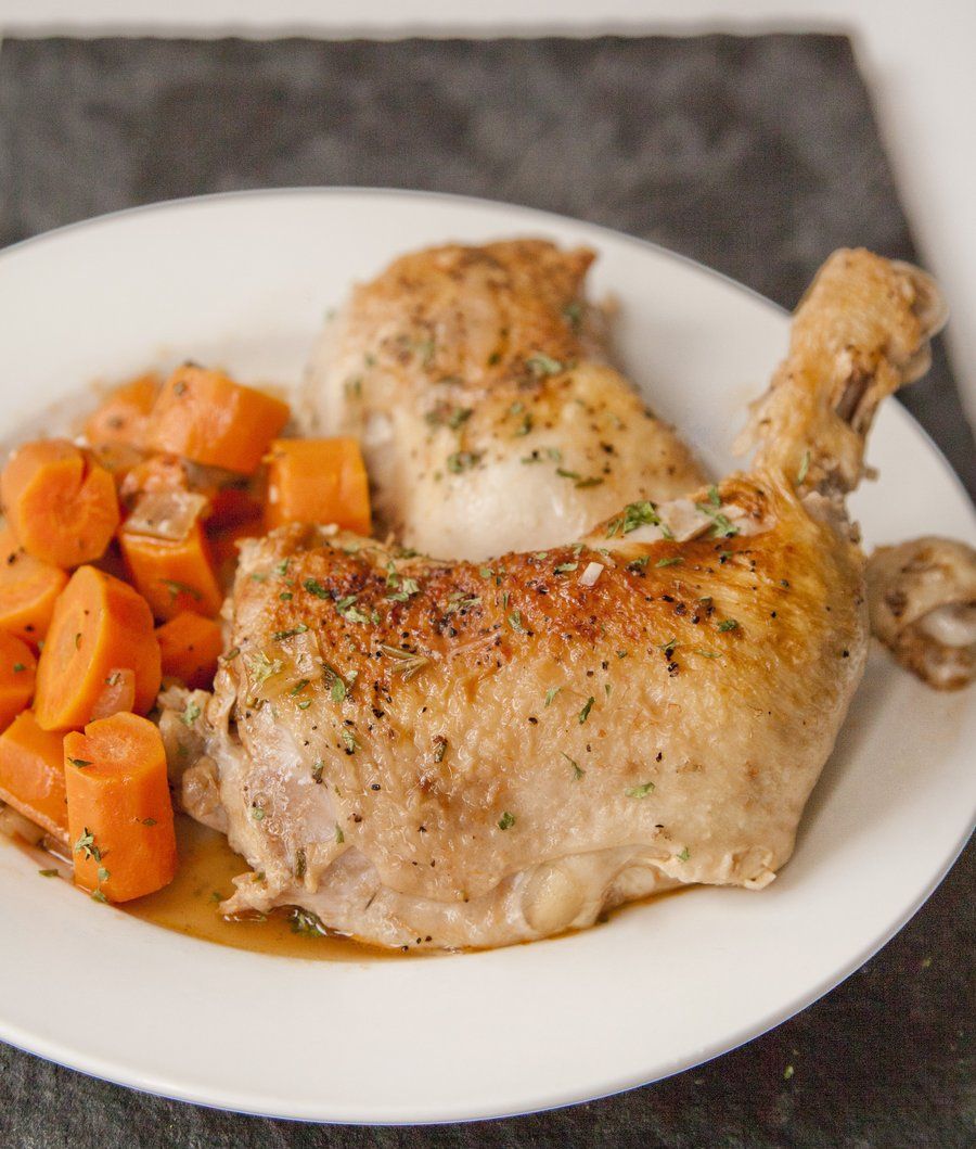 Braised Chicken Thighs with Carrots