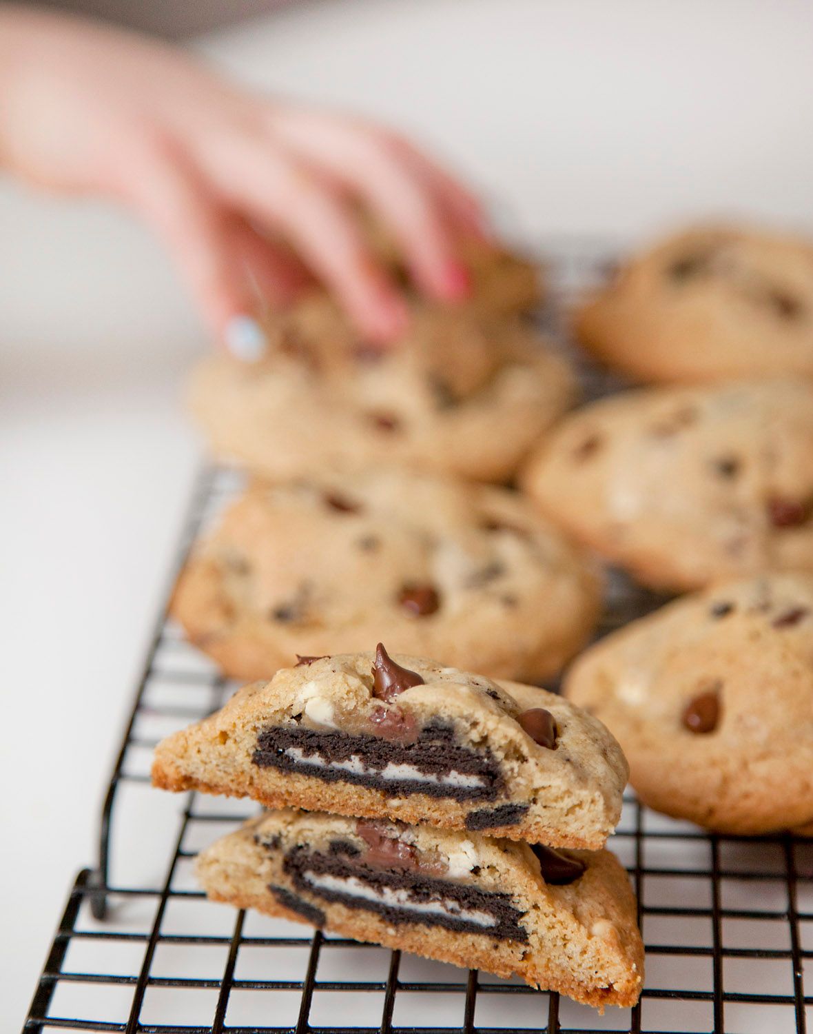 Oreo Stuffed Chocolate Chip Cookies