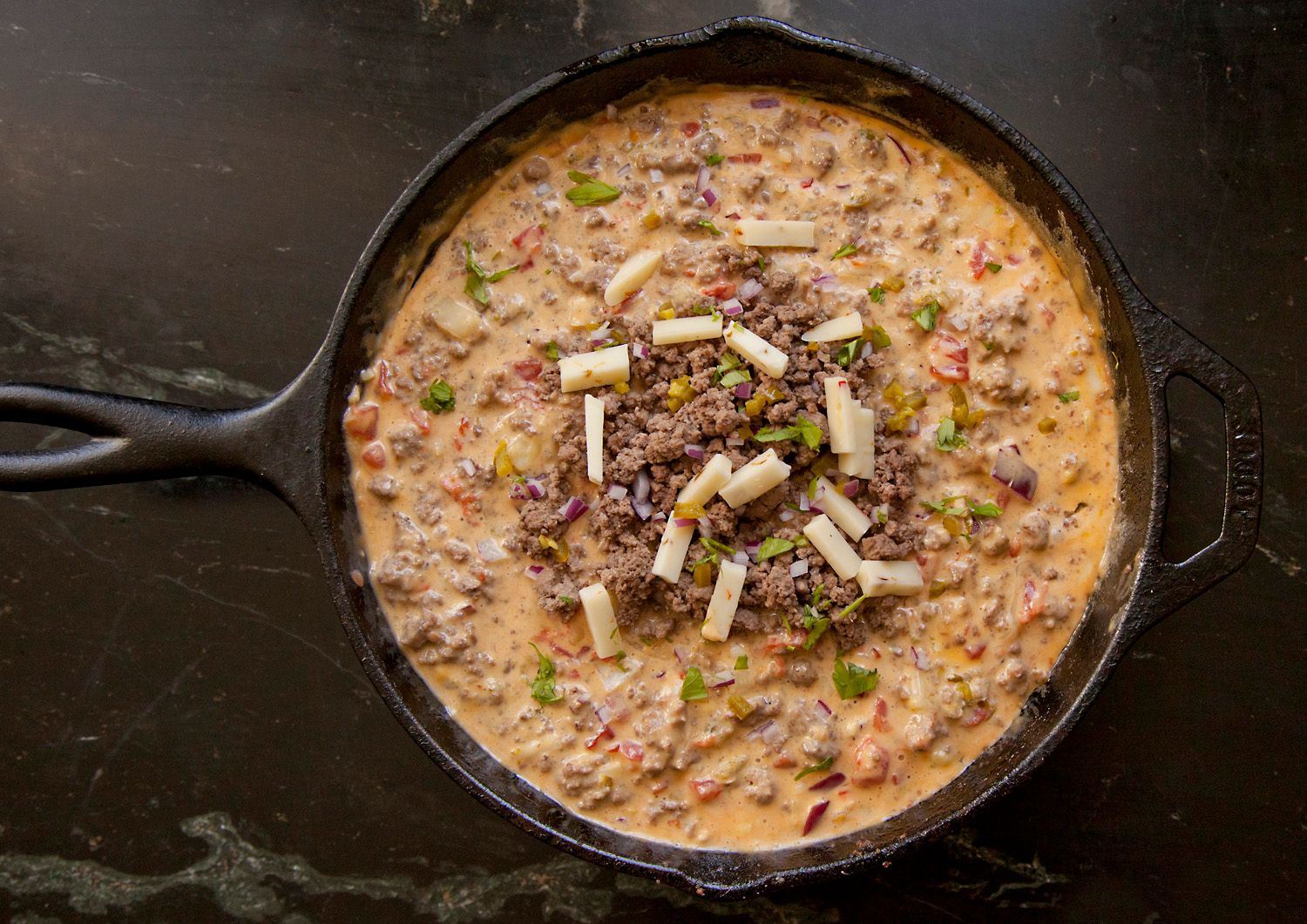 Ground Beef Queso Dip