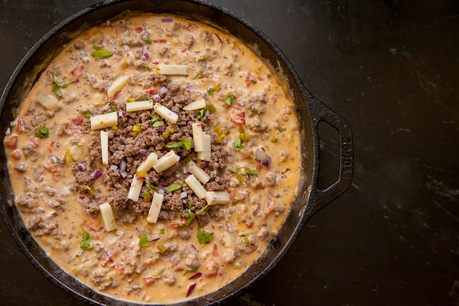 Ground Beef Queso Dip