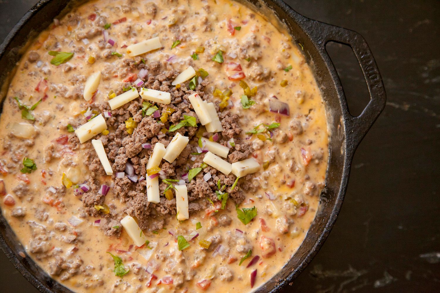 Ground Beef Queso Dip