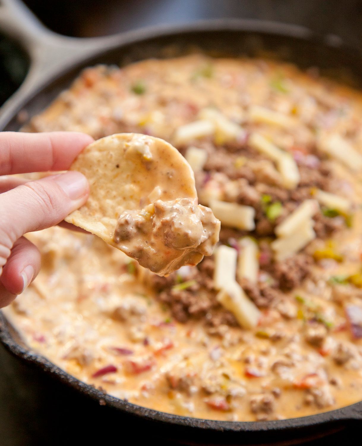 Ground Beef Queso Dip