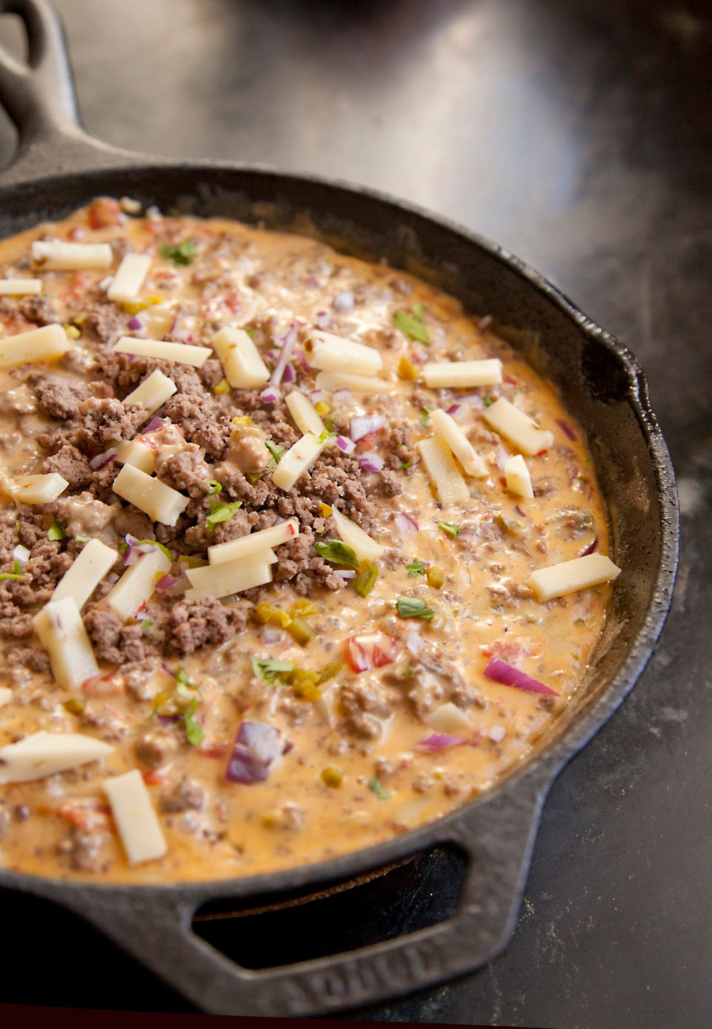 Ground Beef Queso Dip